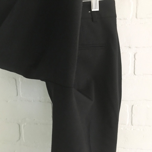 Club Monaco Women’s Trousers Ankle Pants Darted Pockets Tropical Wool Black 00 - Picture 9 of 13